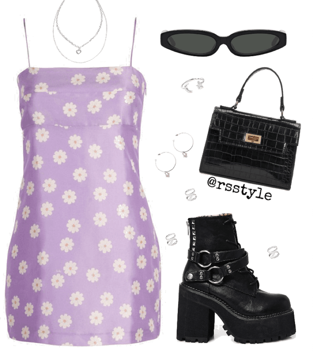 Spring purple outfit