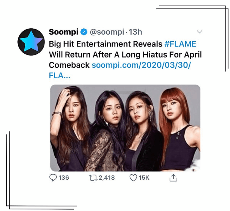 Soompi—FLAME April comeback announcement