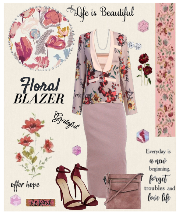 Floral Blazer