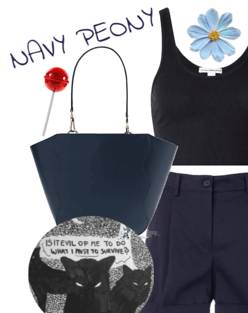 Navy Peony