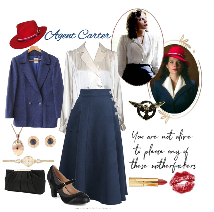 Agent Carter Inspired Outfit