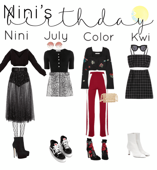 nini’s birthday vlive outfits
