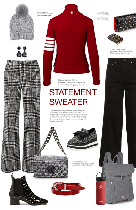 statement sweater for 2 occasions