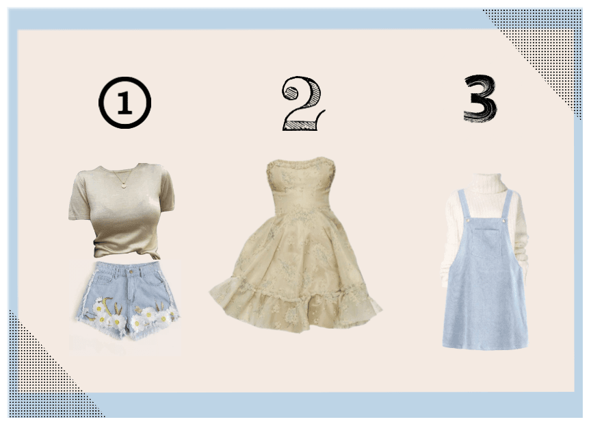 pastel blue summer outfit choice
