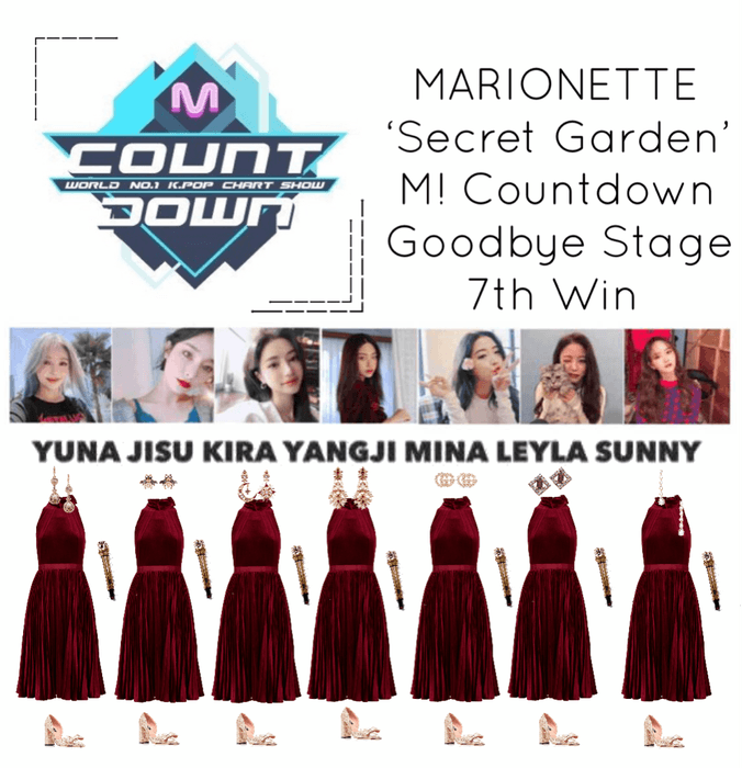 {MARIONETTE} M! Countdown Goodbye Stage ‘Secret Garden’ 7th win