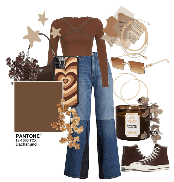 brown themed fit