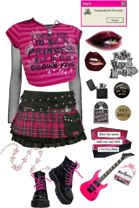 rocker girl outfit polyvore