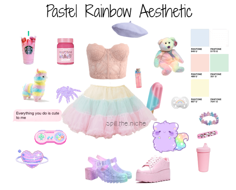 pastel rainbow aesthetic