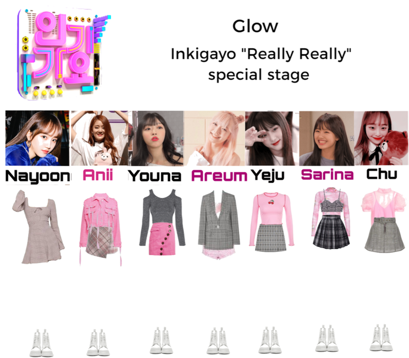 Glow inkigayo "really really" special stage