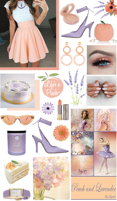Peach & lavender 🧡💜