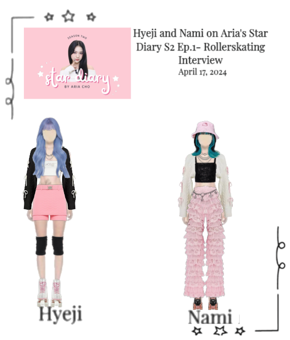 Hyeji and Nami on Aria's Star Diary S2