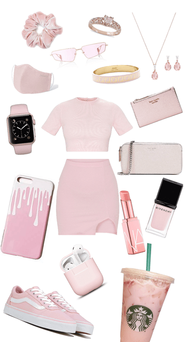 Soft pink monochrome outfit