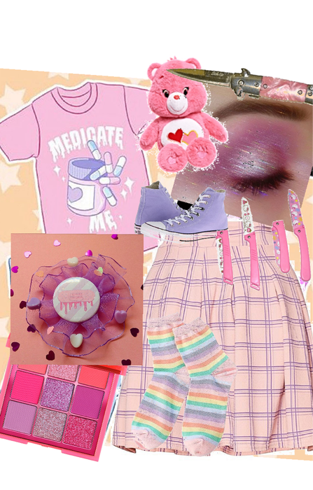 menhera kei yami kawaii pastel outfit 5