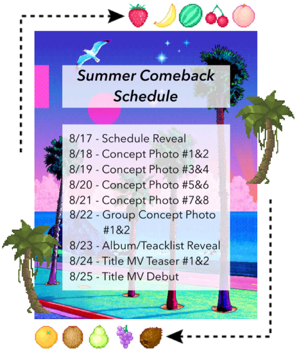 ⟪8-BIT⟫ Summer Comeback Schedule