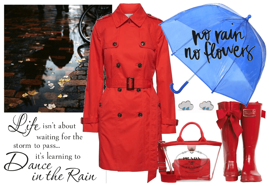 Rainy Day Style - umbrella fashion
