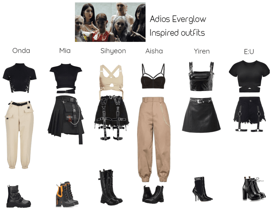 Adios Everglow Inspired outfits