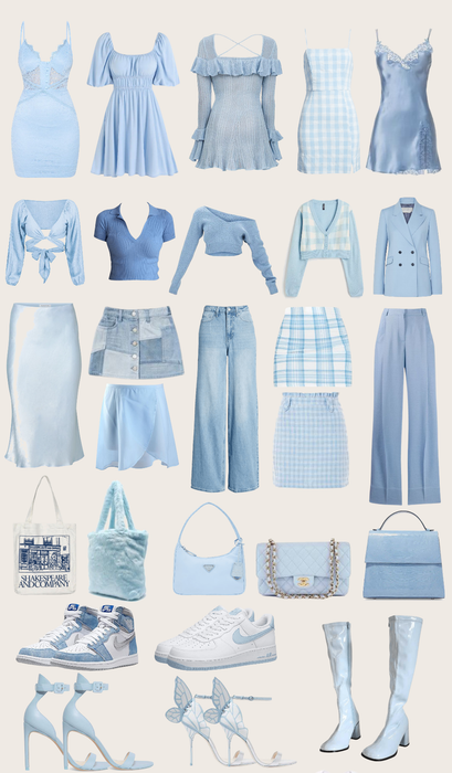 create your ultimate sky blue outfit 🌊