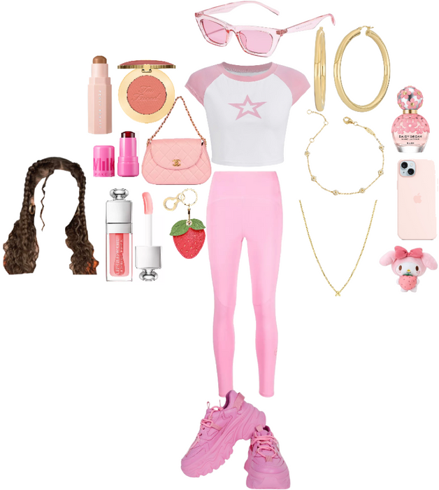 all pink out fit