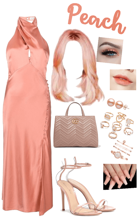 peach outfit
