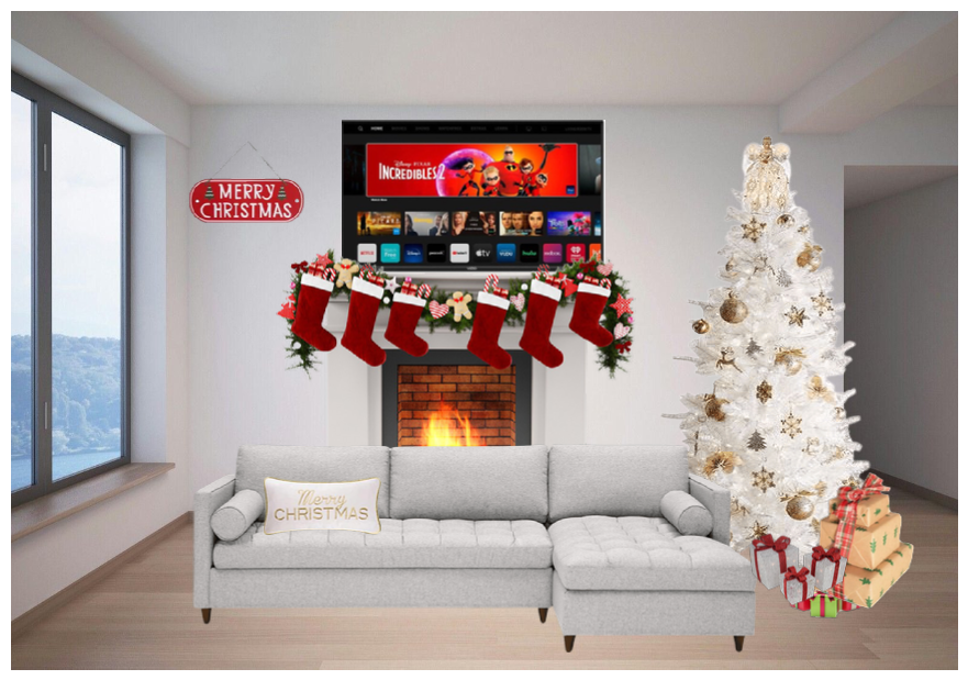 christmas livingroom
