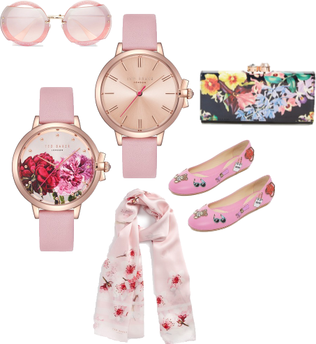 Pink and Floral Accessories