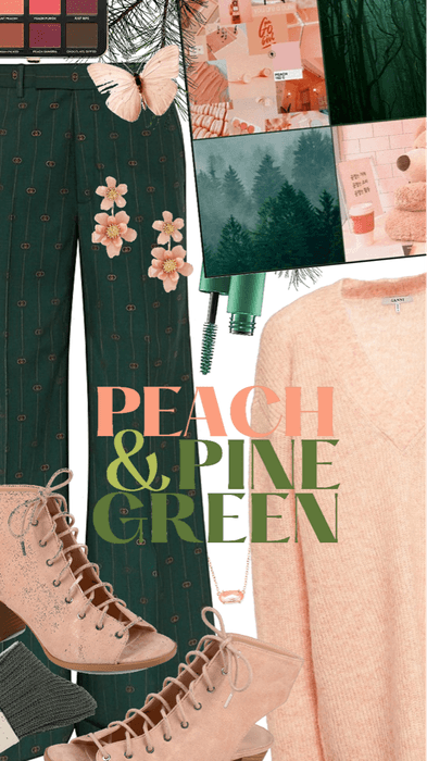 peach and pine