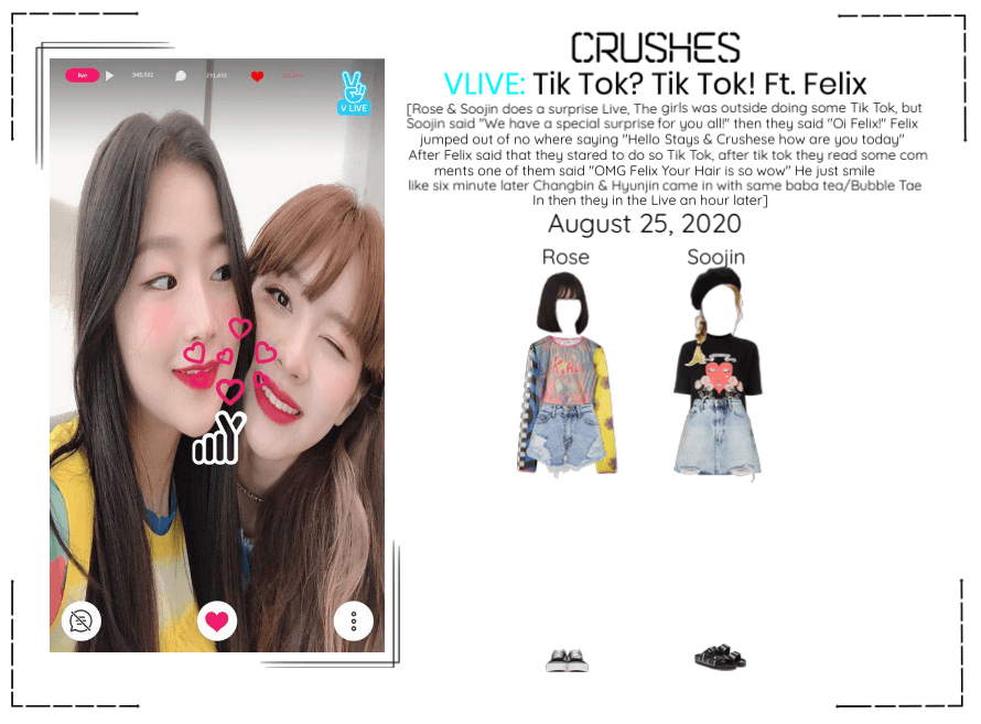 Crushes (호감) Rose & Soojin Surprise Vlive