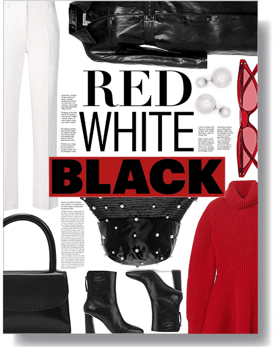 red, black, & white ❤️🖤🤍