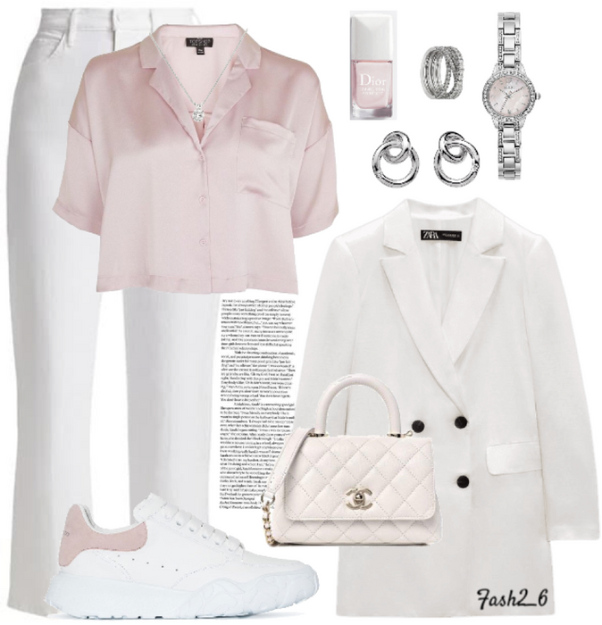 white & pink