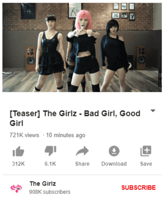 The Girlz 'Bad Girl, Good Girl' MV Teaser
