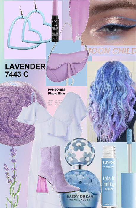 blue and lavender
