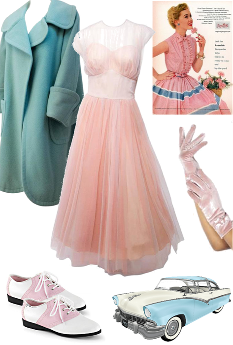 Simple Pink & Blue 50s