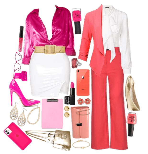 Hot Pink and Coral