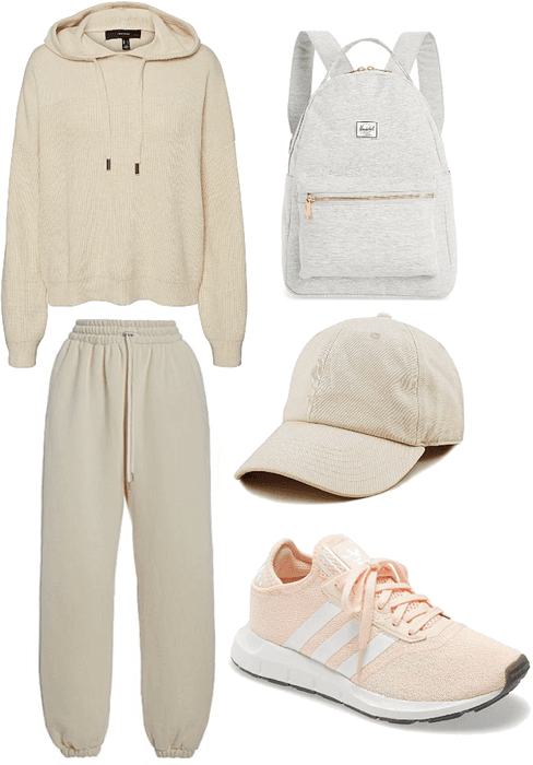 beige chill outfit