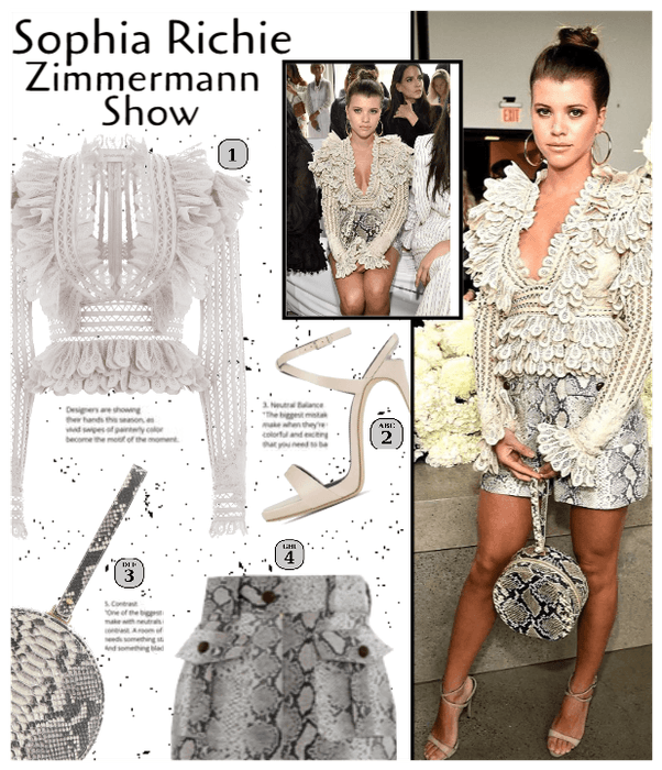 Sophia Richie at the Zimmermann Show