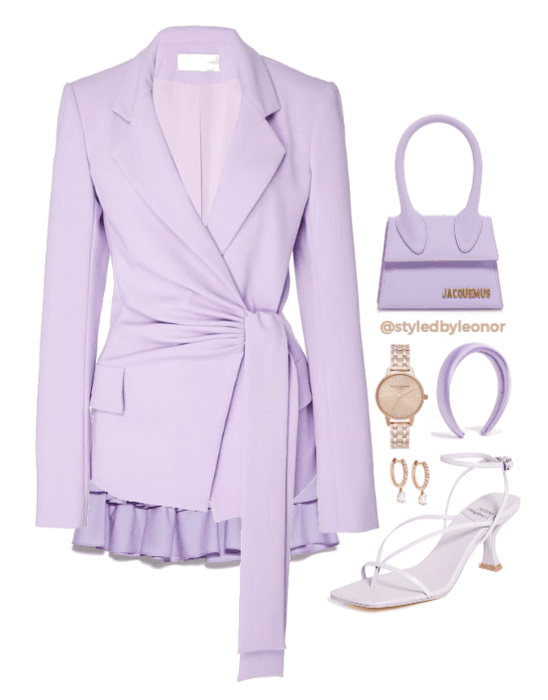High Fashion Pastel Lavender Outfit