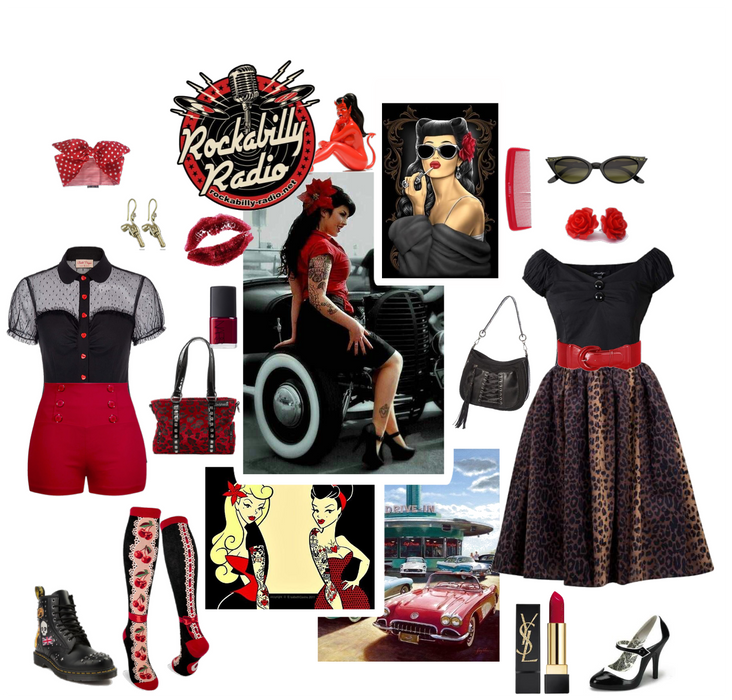 Dotted with Hearts // Rockabilly Fashion