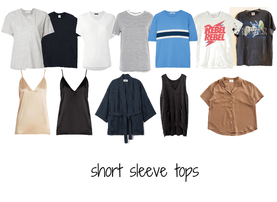 Short sleeve tops
