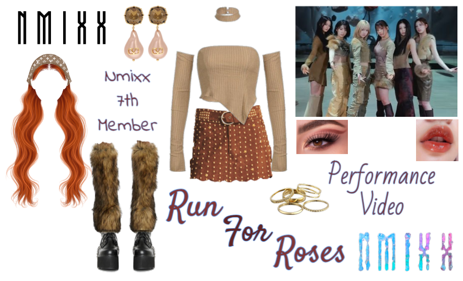 Nmixx 7th Member - RUN FOR ROSES Outfit #1