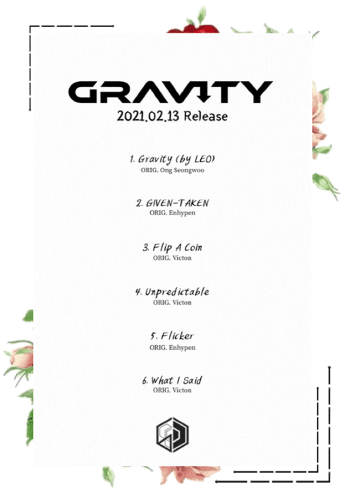 6IX-D [식스디] Gravity Tracklist 210212