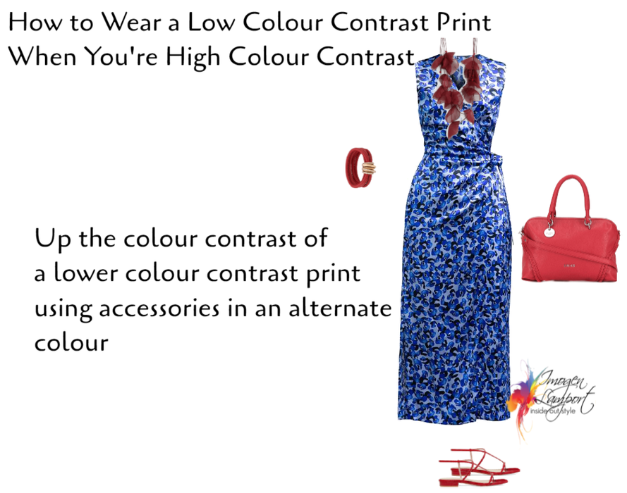how to wear a low colour contrast print