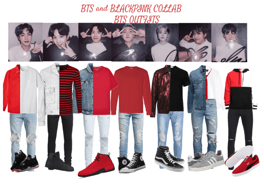 BTS and BLACKPINK Collab BTS Outfits