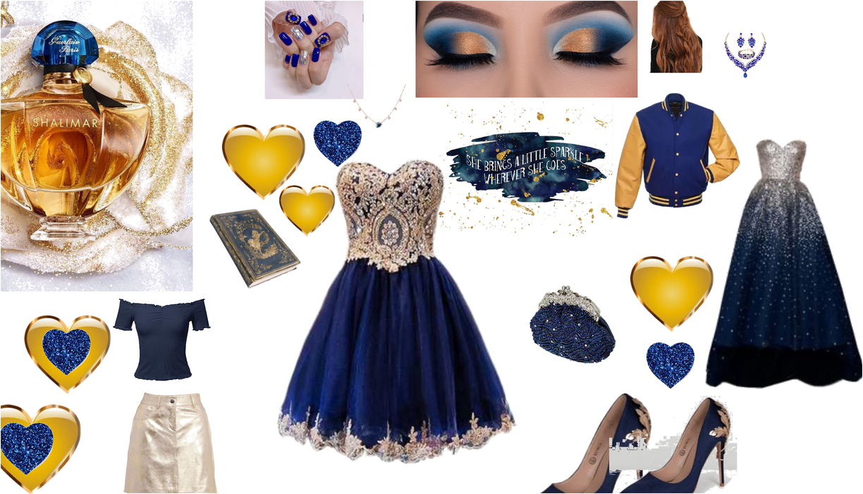 gorgeous blue and gold