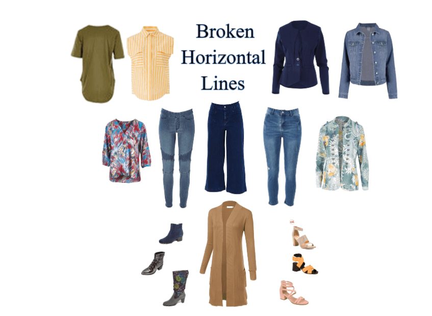 Broken Horizontal Lines in Clothing