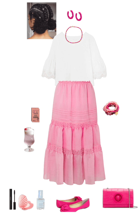 pink skirt, Paris (Aoife)