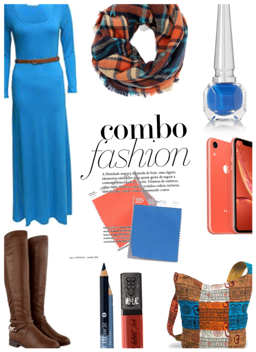 Color Combo/Coral & Blue