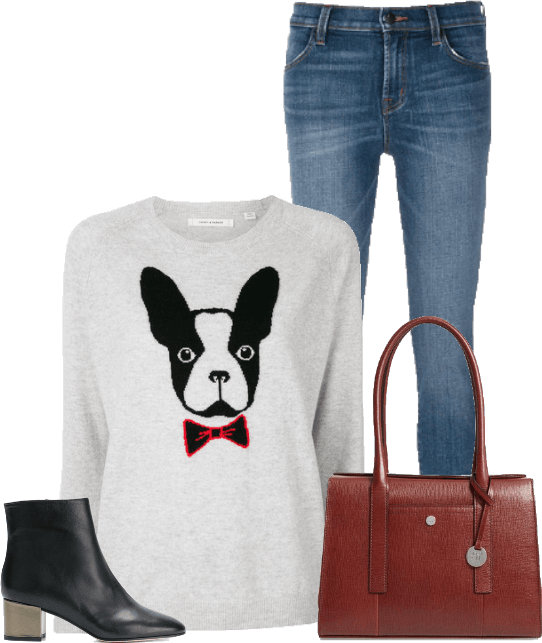 Casual Dog Sweater Outfit