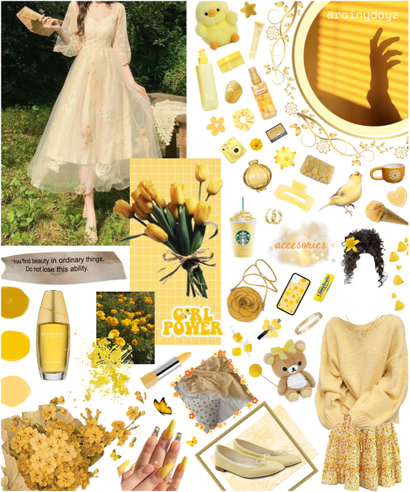 yellow spring moodboard🌼💛🐣