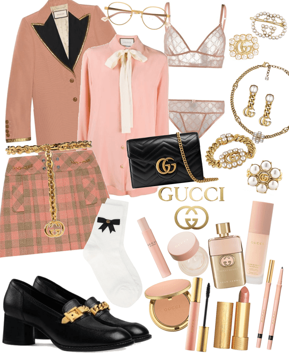 Gucci Gold, Pink, and Black