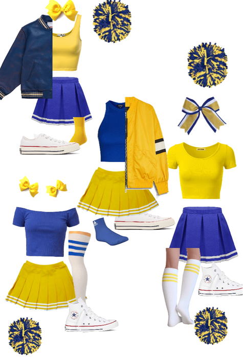 Yellow + Blue Cheer inspired